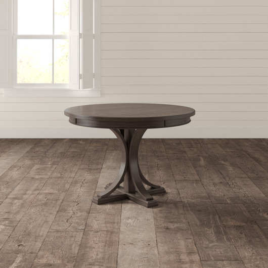 Madison Park Signature Helena Round Wood Pedestal Dining Table Birch Lane